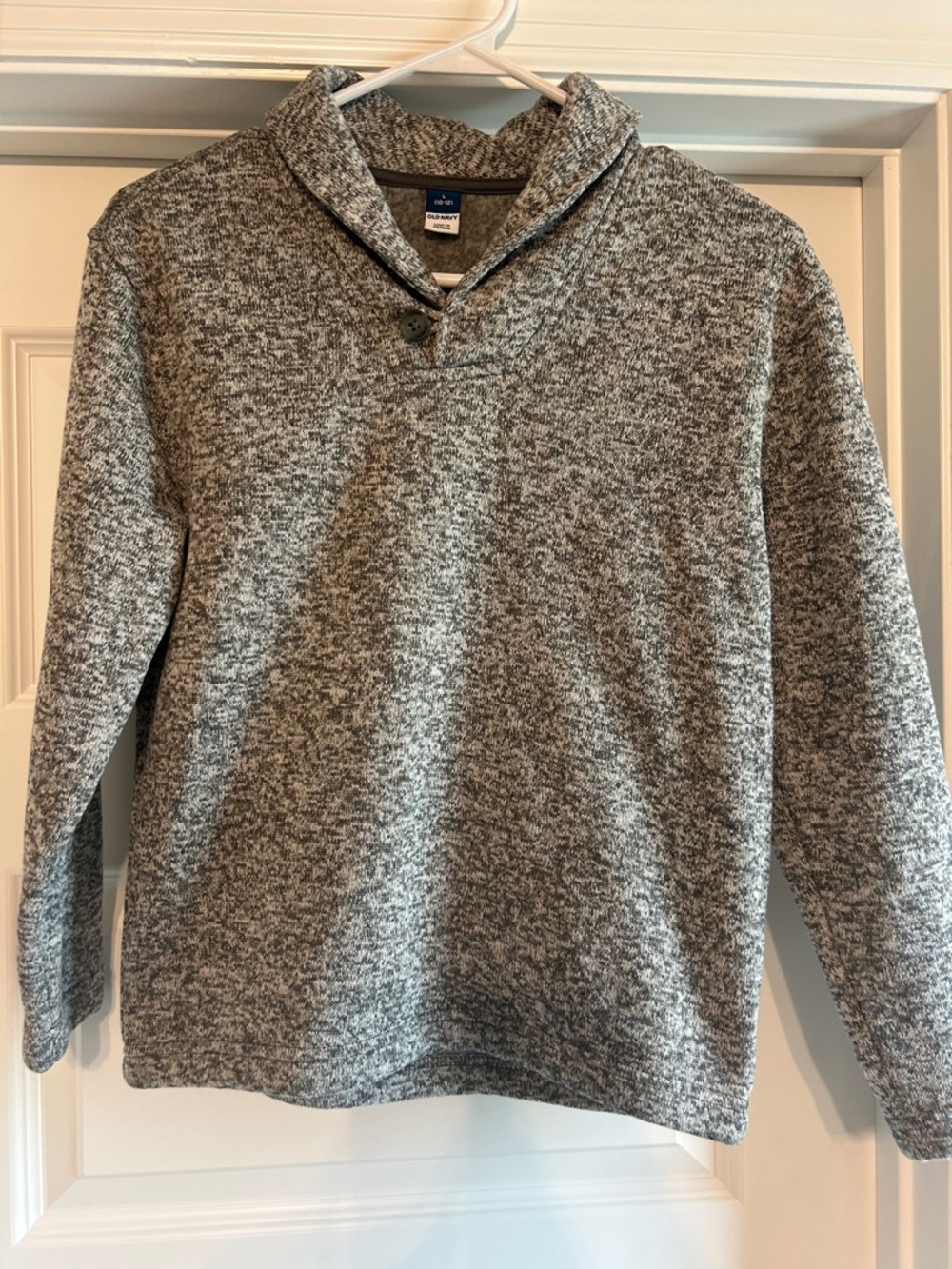 Old Navy Men's Gray Heather Shawl Turtleneck Sweater
